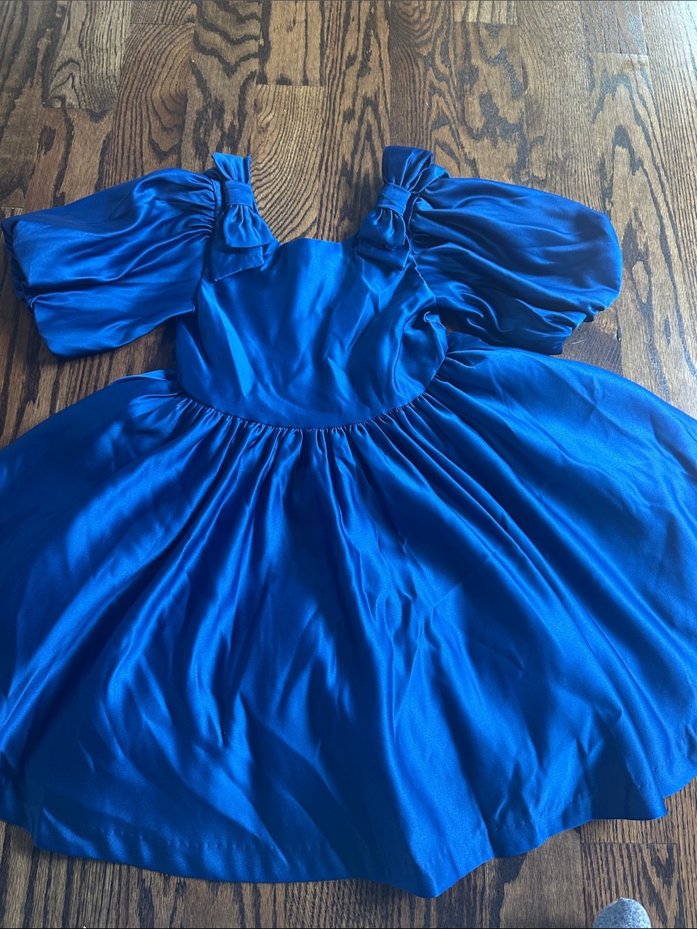 Janie and Jack Royal Blue Puff-Sleeve Party Dress